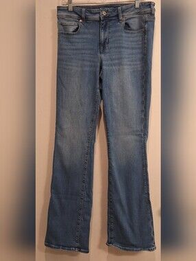 AE American Eagle Next Level Stretch Kick Boot Blue Jeans Women's 10 Long